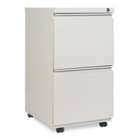 Fine-Line 14.87 x 19.12 in. Two-Drawer Metal Pedestal File with Full-Length Pull - Light Gray FI1627279
